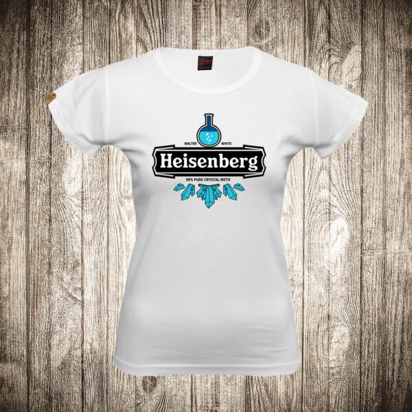 zenska majica boja bela slika haisenberg formula logo 99 crystal breaking bad