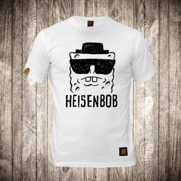 decija majica boja bela slika heisenbob heisenberg i sundjer bob