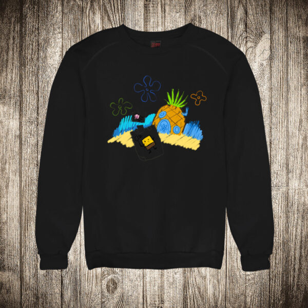duks bez kapuljace boja crna slika sundjer bob crtez