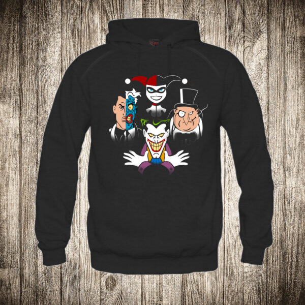 duks sa kapuljacom boja crna slika dzoker joker i ekipa