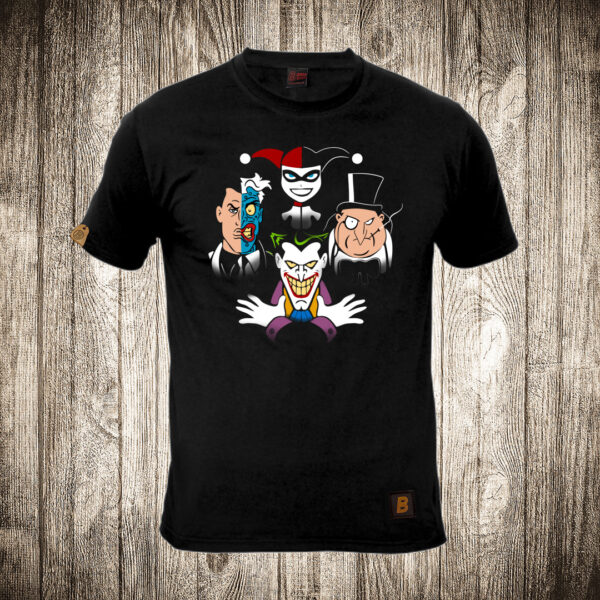 muska majica boja crna slika dzoker joker i ekipa
