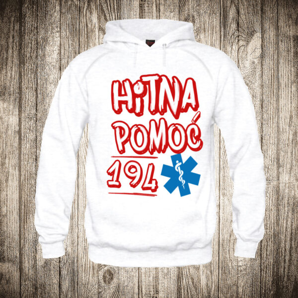 duks sa kapuljacom boja bela slika hitna pomoc 194