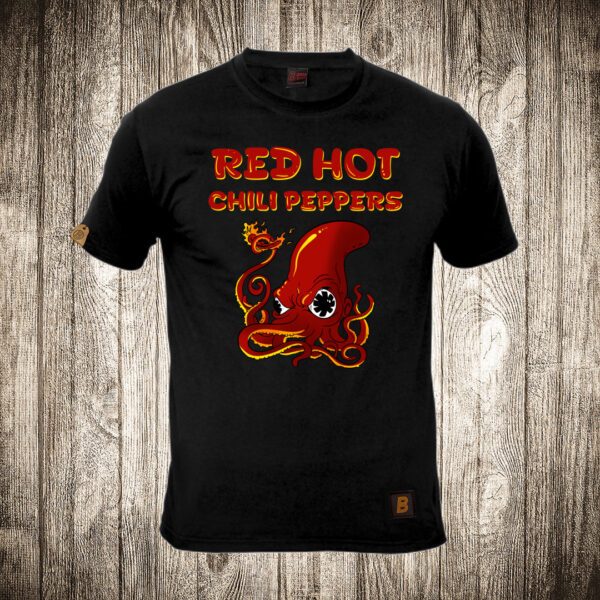 muska majica boja crna slika hobotnica red hot chilli peppers rhcp