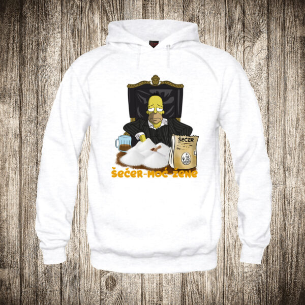deciji duks boja bela slika homer kao scarface secer moc zene