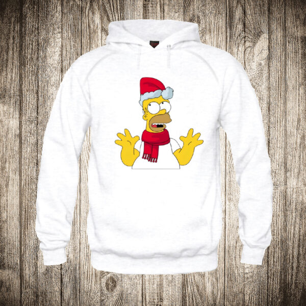 duks sa kapuljacom boja bela slika homer simpson kao deda mraz nova godina