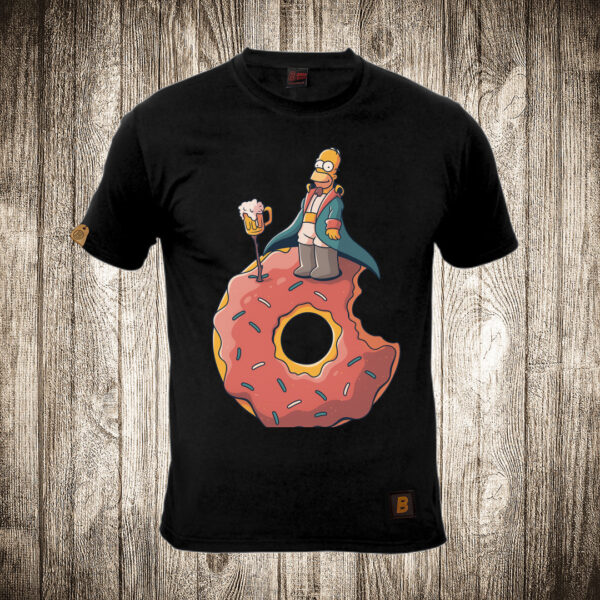 muska majica boja crna slika homer simpson kao mali princ