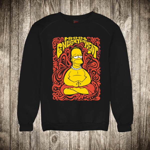 duks bez kapuljace boja crna slika homer simpson meditira yoga majstor