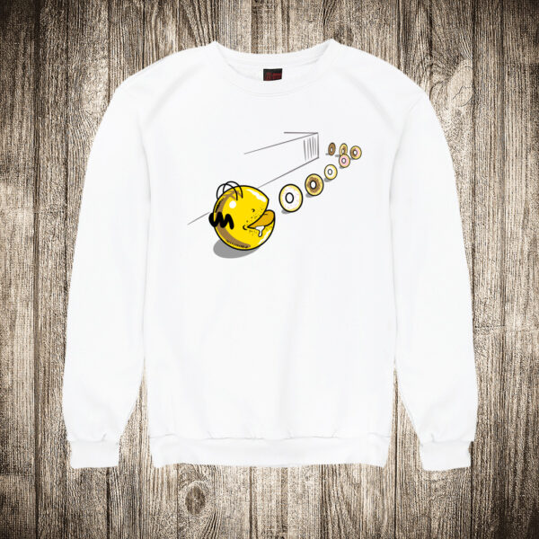 duks bez kapuljace boja bela slika homer simpson pac man krofne