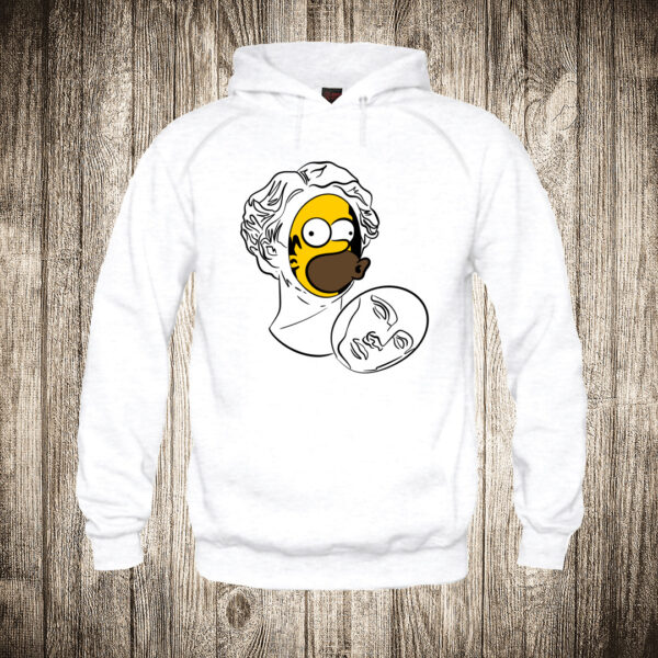 deciji duks boja bela slika homer simpson statua