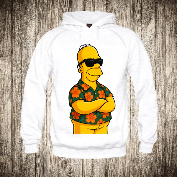 duks sa kapuljacom boja bela slika homer simpson u letnjem fazonu