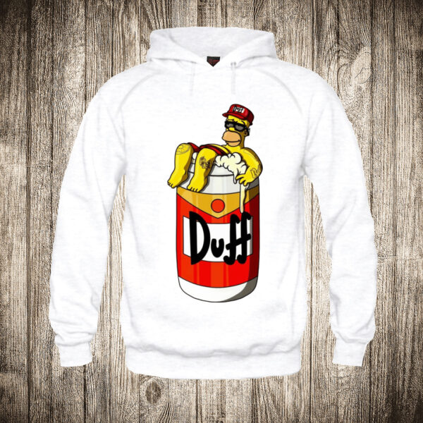 deciji duks boja bela slika homer simpson u limenci piva