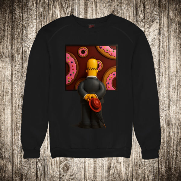 duks bez kapuljace boja crna slika homer simpson umetnost krofna