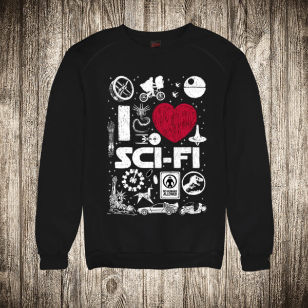 duks bez kapuljace boja crna slika i love sci fi