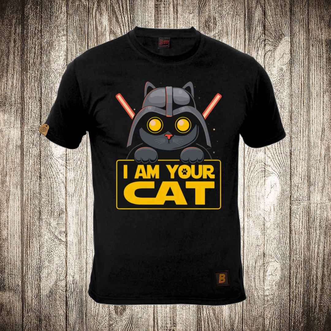 Muška majica crne boje sa motivom I’m your cat - Dart Vader ( Mačak ) muska majica boja crna slika i m your cat dart vader macak