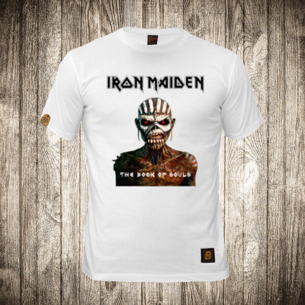 muska majica boja bela slika iron maiden 2