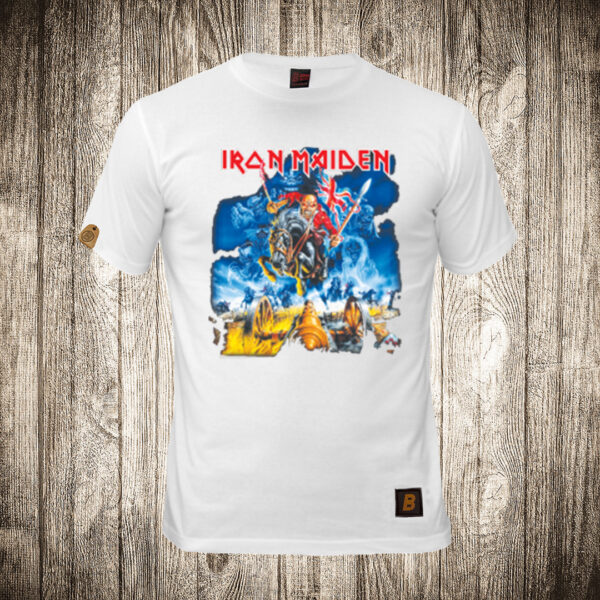 muska majica boja bela slika iron maiden 4