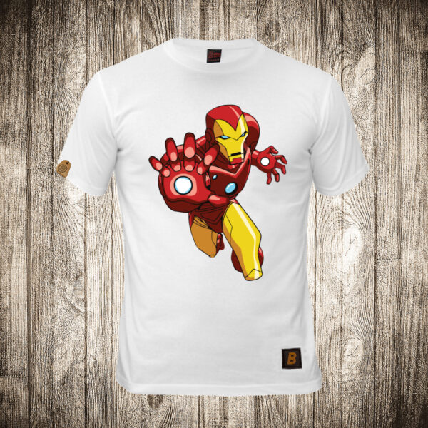 muska majica boja bela slika ironman 6