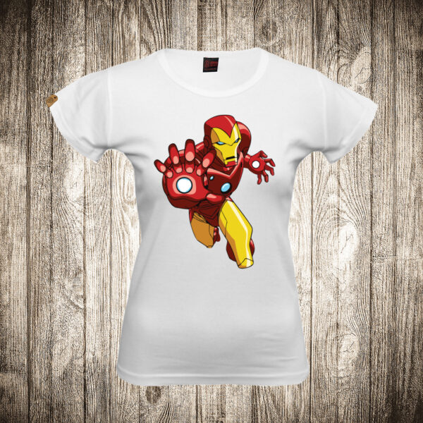 zenska majica boja bela slika ironman 6