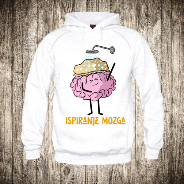 duks sa kapuljacom boja bela slika ispiranje mozga