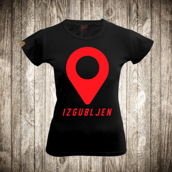 zenska majica boja crna slika izgubljen lost