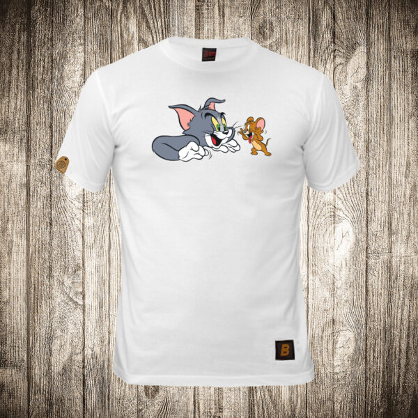 decija majica boja bela slika tom and jerry tom i dzeri