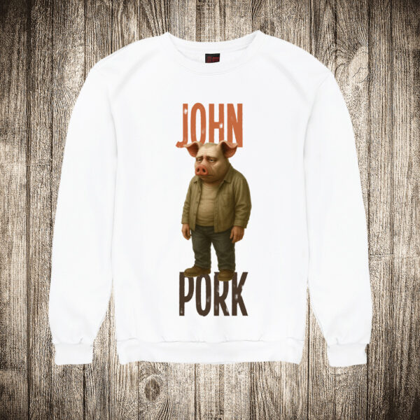 duks bez kapuljace boja bela slika john pork brain rot