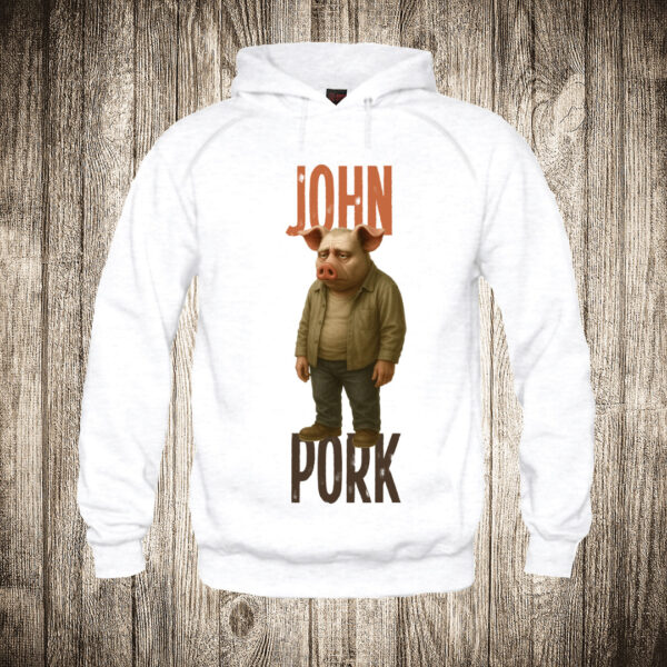 duks sa kapuljacom boja bela slika john pork brain rot