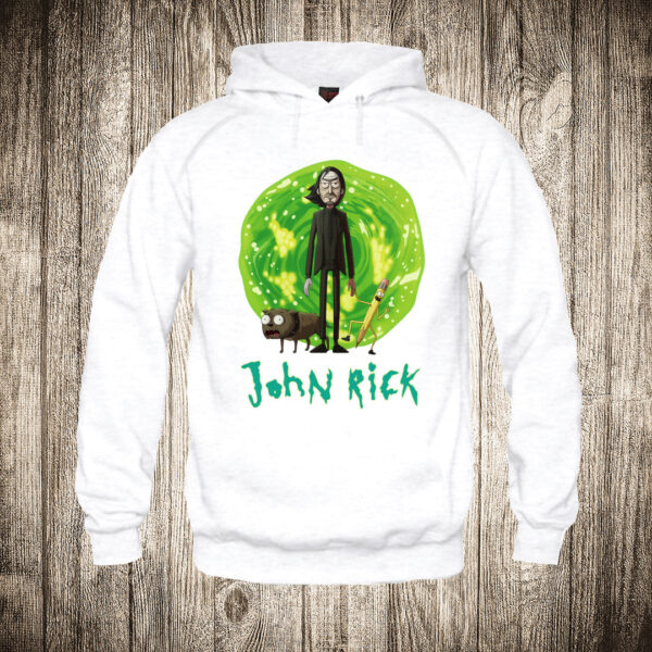 deciji duks boja bela slika john rick john wick i rick rick and morty