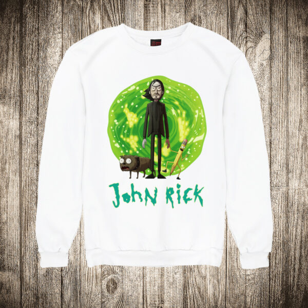 duks bez kapuljace boja bela slika john rick john wick i rick rick and morty