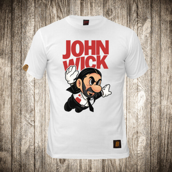 decija majica boja bela slika john wick crtani 1