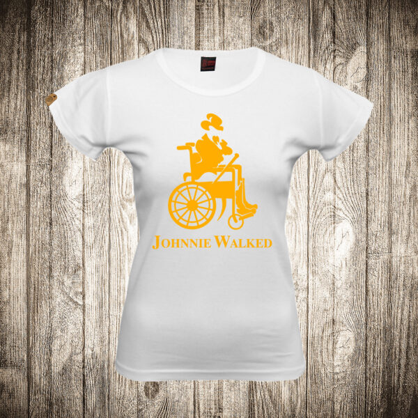 zenska majica boja bela slika johnnie walked viski johnnie walker