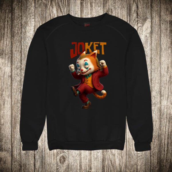 duks bez kapuljace boja crna slika joket joker macka