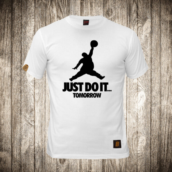 decija majica boja bela slika just do it tomorrow jordan