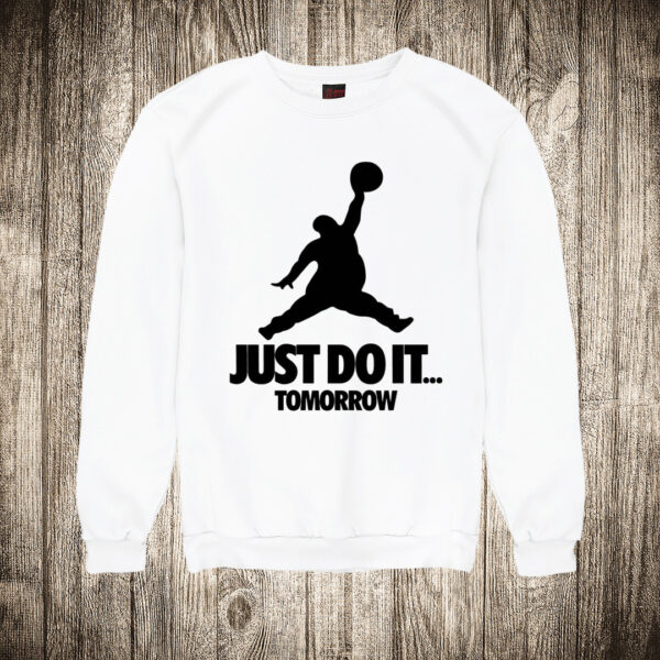 duks bez kapuljace boja bela slika just do it tomorrow jordan