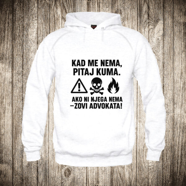 duks sa kapuljacom boja bela slika kad me nema pitaj kuma