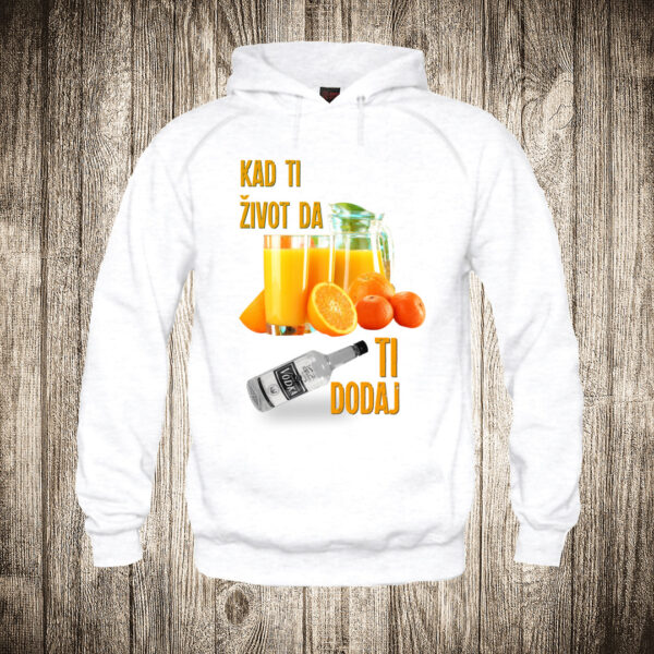 deciji duks boja bela slika kad ti zivot da djus ti dodaj vodku