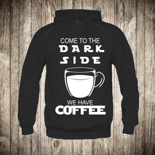 duks sa kapuljacom boja crna slika kafa 10 dark side coffee