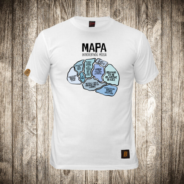 decija majica boja bela slika kapa introvertnog mozga