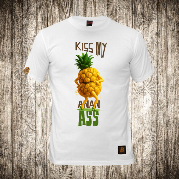 decija majica boja bela slika kiss my ananass