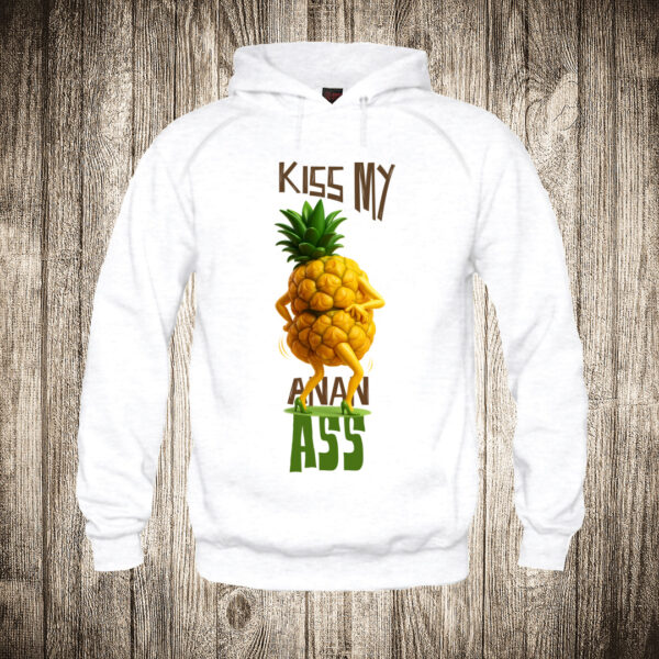 deciji duks boja bela slika kiss my ananass
