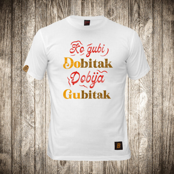 decija majica boja bela slika ko gubi dobitak dobija gubitak