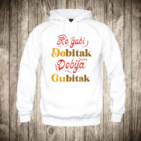 deciji duks boja bela slika ko gubi dobitak dobija gubitak