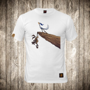 Kojot i ptica trkačica na litici