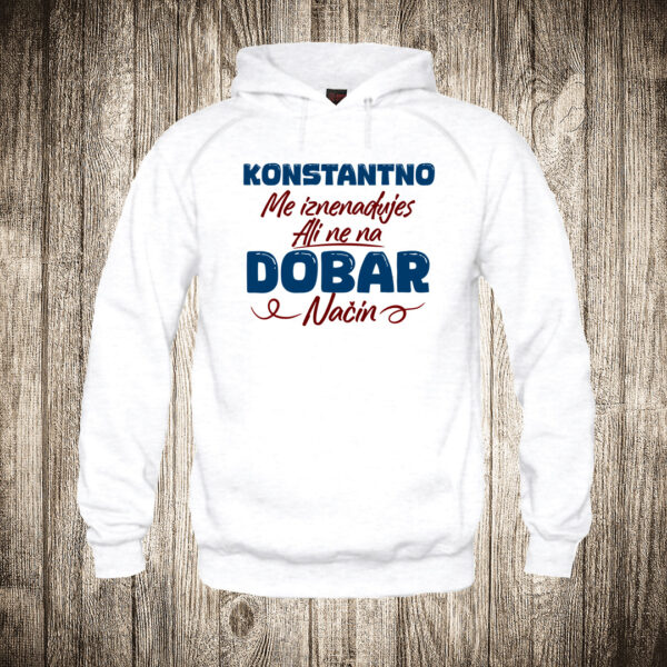 deciji duks boja bela slika konstantno me iznenadjujes