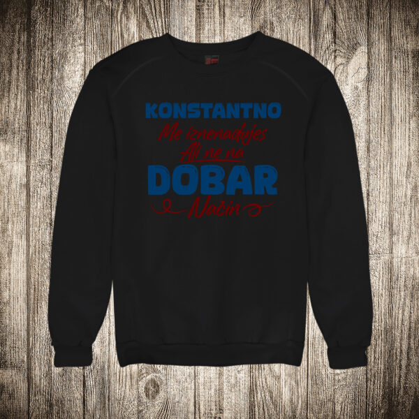duks bez kapuljace boja crna slika konstantno me iznenadjujes