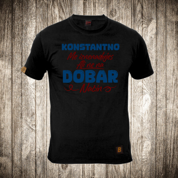 muska majica boja crna slika konstantno me iznenadjujes