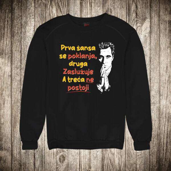 duks bez kapuljace boja crna slika kum godfather sanse