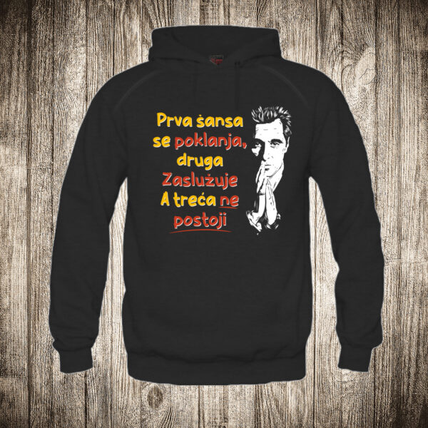 duks sa kapuljacom boja crna slika kum godfather sanse