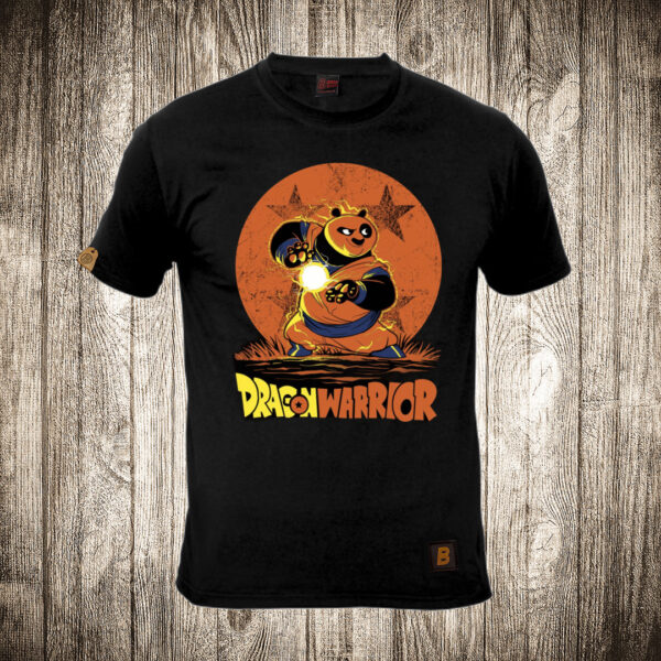 muska majica boja crna slika kung fu panda zmajev ratnik dragon ball