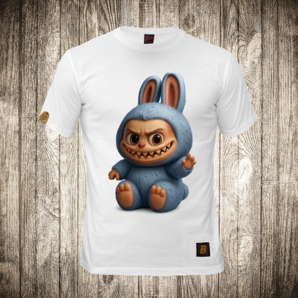 muska majica boja bela slika labubu 22 plav
